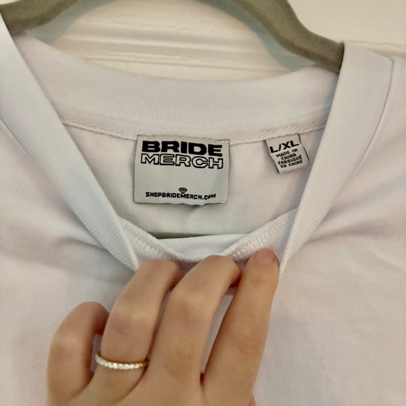 Bride Rhinestone Longsleeve Crewneck Shirt - Picture 3 of 5